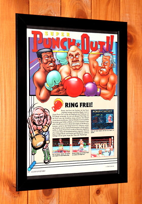 1994 Super Punch-Out!! Nintendo SNES Vintage Promo Small Poster Ad