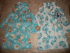 NWT DISNEY FROZEN ANNA ELSA OLAF BATH ROBE GIRLS PAJAMAS SZ S 6 6X M 7 8 L 10 12