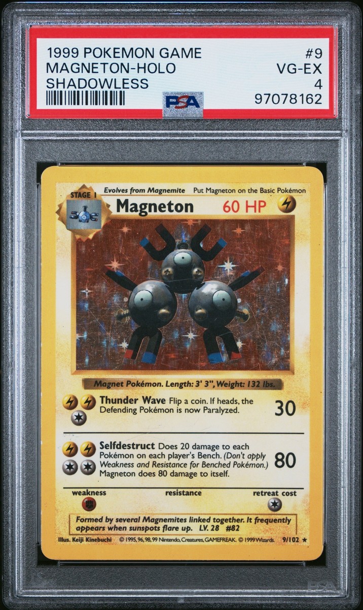 Magneton 009/102 Base Set (Shadowless) Holo for sale online | eBay