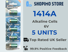 5 x 1414A 7H34 4G13 6V Alkaline Batteries 4LR44 Cells Battery Eunicell  0%Hg New