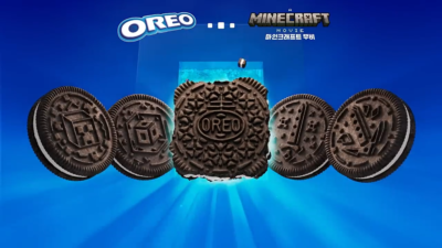MINECRAFT MOVIE X ORIGINAL OREO Korea Limited Edition 100g x 4ea