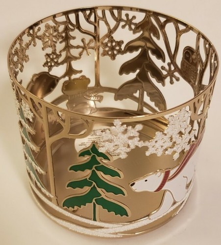 BATH & BODY WORKS ARCTIC CRITTERS WHITE POLAR BEAR 3 WICK CANDLE HOLDER - Picture 6 of 7