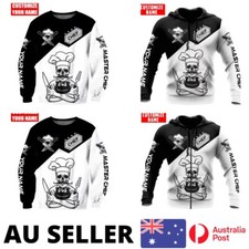 Chef Hoodie Kitchen Chopping Board Air Fryer Pastry Head Uniform - AU Stock