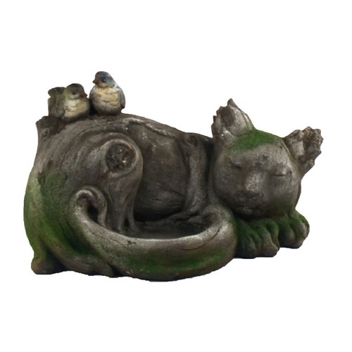 UNUSUAL CAT GARDEN ORNAMENT DRIFTWOOD EFFECT, LESS THAN HALF PRICE - Picture 5 of 8