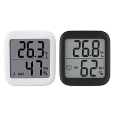 LCD Digital Humidity Meter Monitor Temperature Meter for Home Office Baby Room