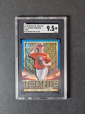 その他 GUNNAR HENDERSON Mega AUTO Blue Gunnar Henderson 2020 Bowman Mega Box #BMA-GH Chrome
