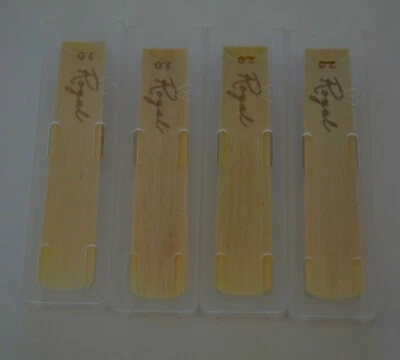New (4) Rico Royal Clarinet Reeds Strength 2.0 CRR2