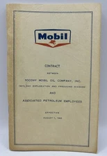 Old Gas Oil Collectible Vintage 1965 Socony Mobil Petroleum Company Advertising