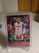 OBI TOPPIN RED ICE PRIZM CRUSADE ROOKIE CARD JERSEY #1 DAYTON RC KNICKS 2020  SP