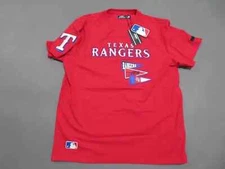 Pro Standard MLB TEXAS RANGERS EMBROIDERED SHIRT T-SHIRT MEN'S SZ L $60 NWT