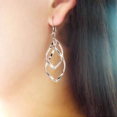 New Popular Women Fashion Jewelry Ear Rose Gold Bar Dangle Drop Hook Earrings
