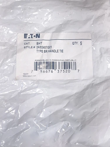 EATON CUTLER HAMMER BHT DUPLEX HANDLE TIE 2A92401G03 - BAG OF 5