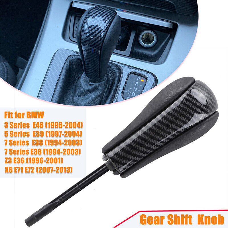 For BMW E46 E39 E36 E60 E61 E38 Carbon Fiber Automatic Gear Shift