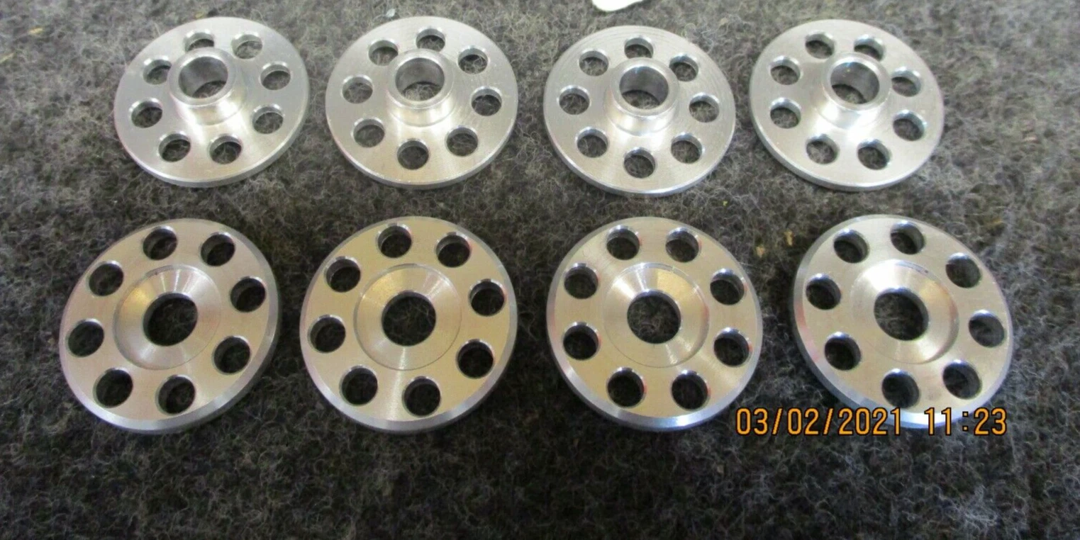Honda CR250 1997 DOCWOB silver alloy front fender top hat washer fitting kit