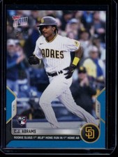 2022 Topps Now #51 C.J. Abrams RC Blue Parallel Card #d /49