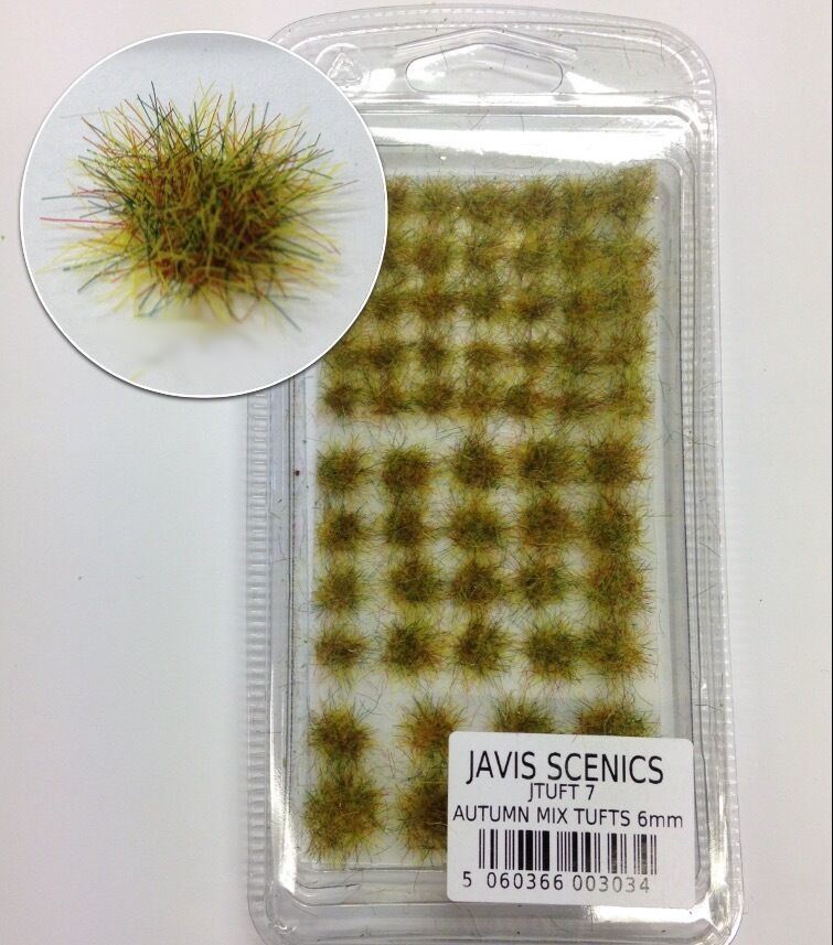 6mm Autumn Mix Tufts - All gauge scenery - Javis JTUFT7