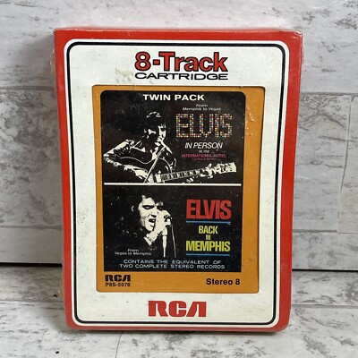 ELVIS PRESLEY From MEMPHIS to VEGAS, BACK In MEMPHIS 8-Track TWIN Tape RCA RARE