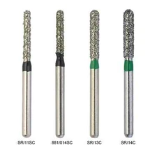 10 Pcs/Box FG Round End Cylinder Diamond Bur SR-11SC SR-13C SR-14C 881/014SC