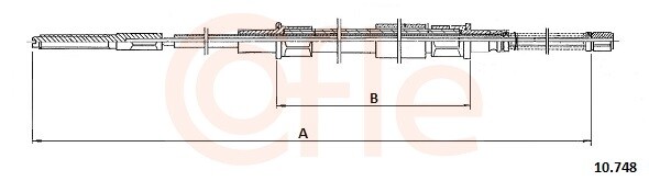 Cofle Handbremsseil Bremsseil Hinten Links Rechts FüR VW Passat Variant-image