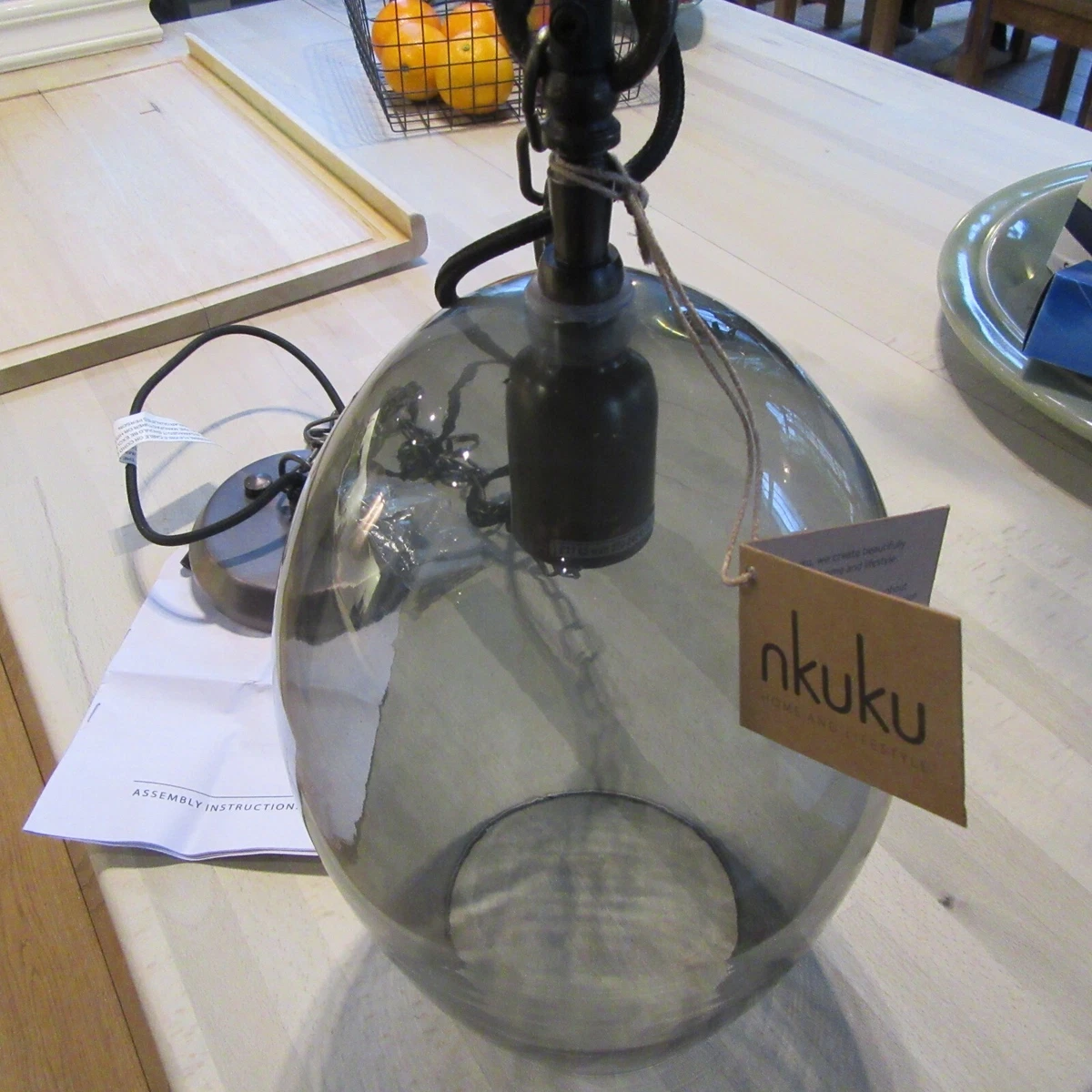 Nkuku otoro glass pendant deals