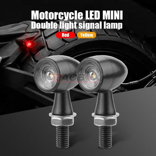 Motorcycle LED Bullet Mini Turn Signal Brake Light Blinker For Bobber Cafe Racer - Picture 2 of 13