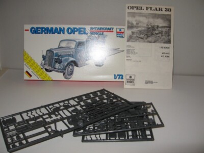 ESCI German Opel Antiaircraft Vehicle Model Kit #8366 Italy 1:72 MIB 