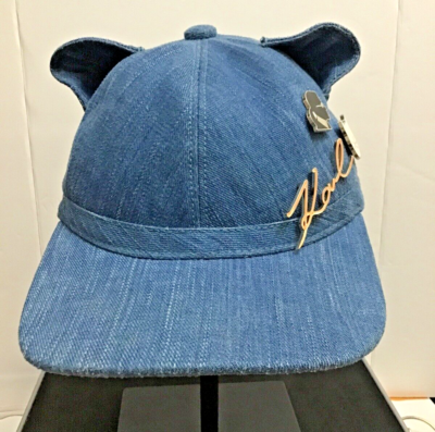 Karl Lagerfeld Denim Cap with‎ Pins Karl Lagerfeld Paris Women main image 4