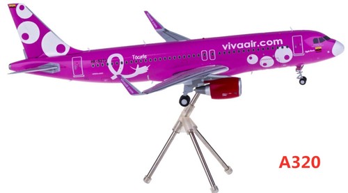 (Rare)1:200 Geminijets G2VVC823 Viva Air Airbus A320 HK-5273 With Stand - 第 1/2 張圖片