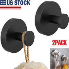 2Pcs Suction Cup Hooks Waterproof Shower Hooks Bathroom Towel Hanger Punch-Free