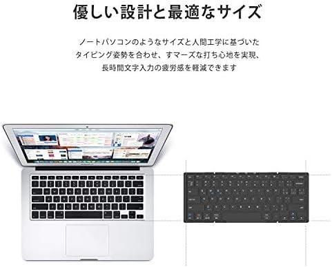 iClever wireless keyboard folding flat-screen full-size wireless - Bild 3 von 7