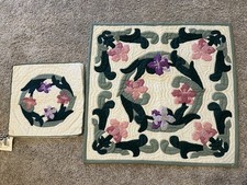 Hawaiian Quilts Wall Hanging And Pillow Cover 2pc