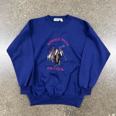Vintage 90s Beverly Hills Polo-Club  Sweatshirt Big Pony (Size L)