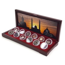 12 Boxed Ancient Coins Set - Bronze Silver Currency Free Shipping!