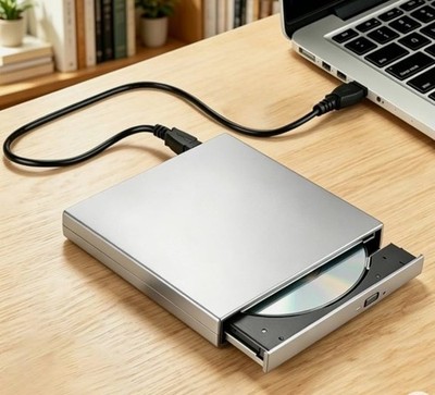 Ultra Thin External Optical DVD Rom Drive XD013 Black USB Plug and Play
