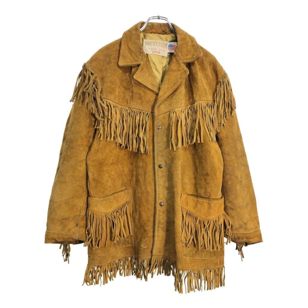 SCHOTT Fringe Coats, Jackets & Vests for Suede Outer Shell Men | eBay