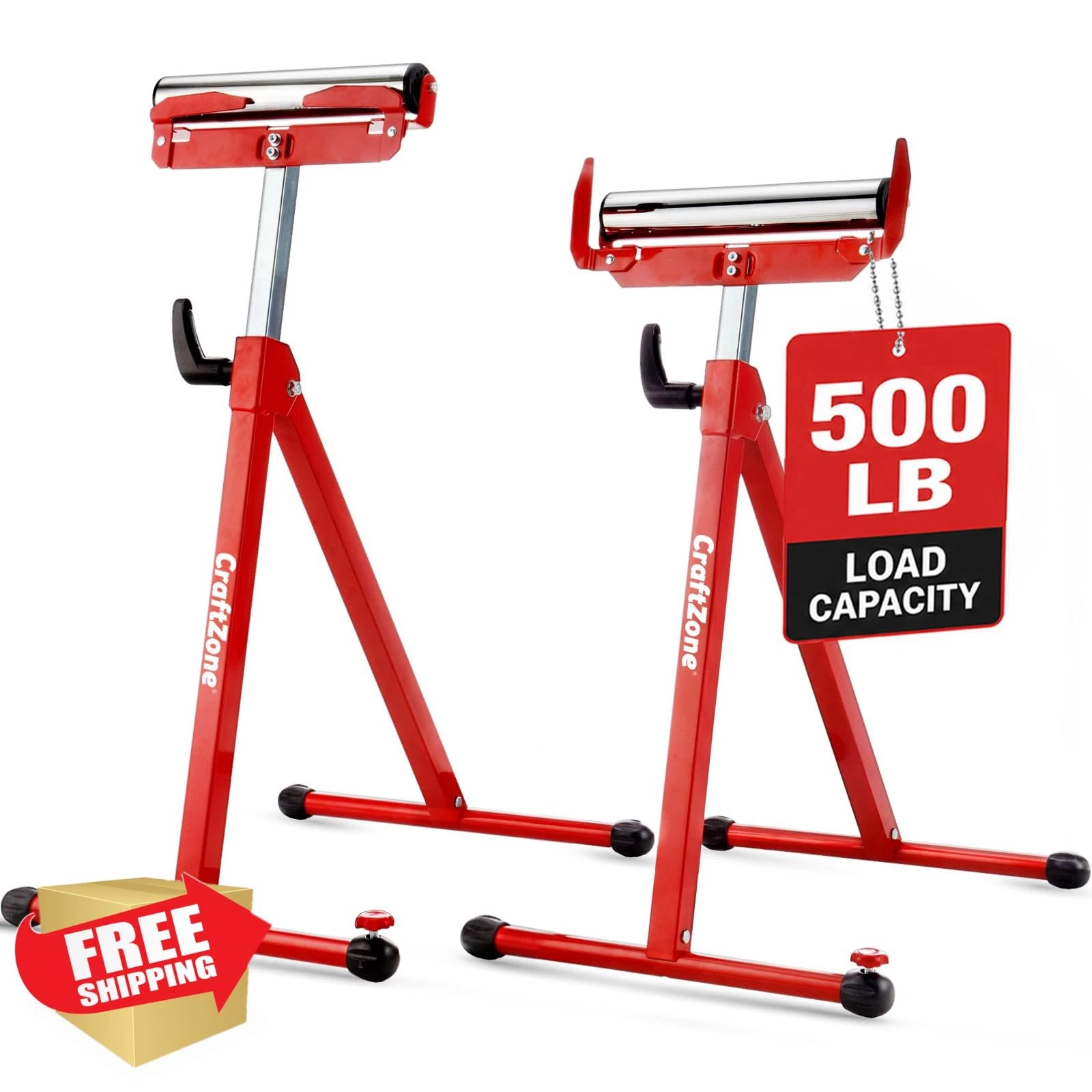 CRAFTZONE Folding Roller Stands 2 Pack