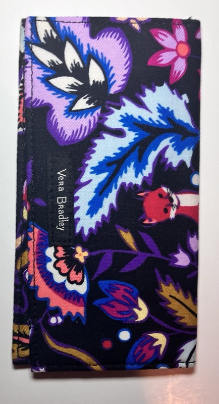 Vera Bradley Hay Market Paisley Floral Checkbook Holder