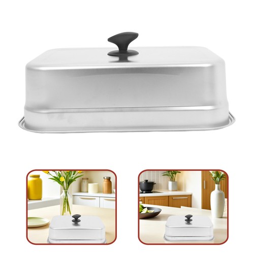 Basting Cover Melting Dome: Stainless Steel Rectangular Cheese Melt Lid for - Picture 11 of 12