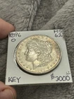 KEY UNC 1896-O MORGAN DOLLAR.  Nicely toned, NEVER CLEANED. GORGEOUS EXAMPLE!