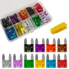 120PCS Mini Fuses Car Fuses Assortment Kit, Auto Blade Fuse Kit with Puller T...