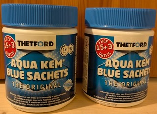 Thetford Aqua Kem Blue Sachets für Camping Chemietoilette 2x 15 3 Stück