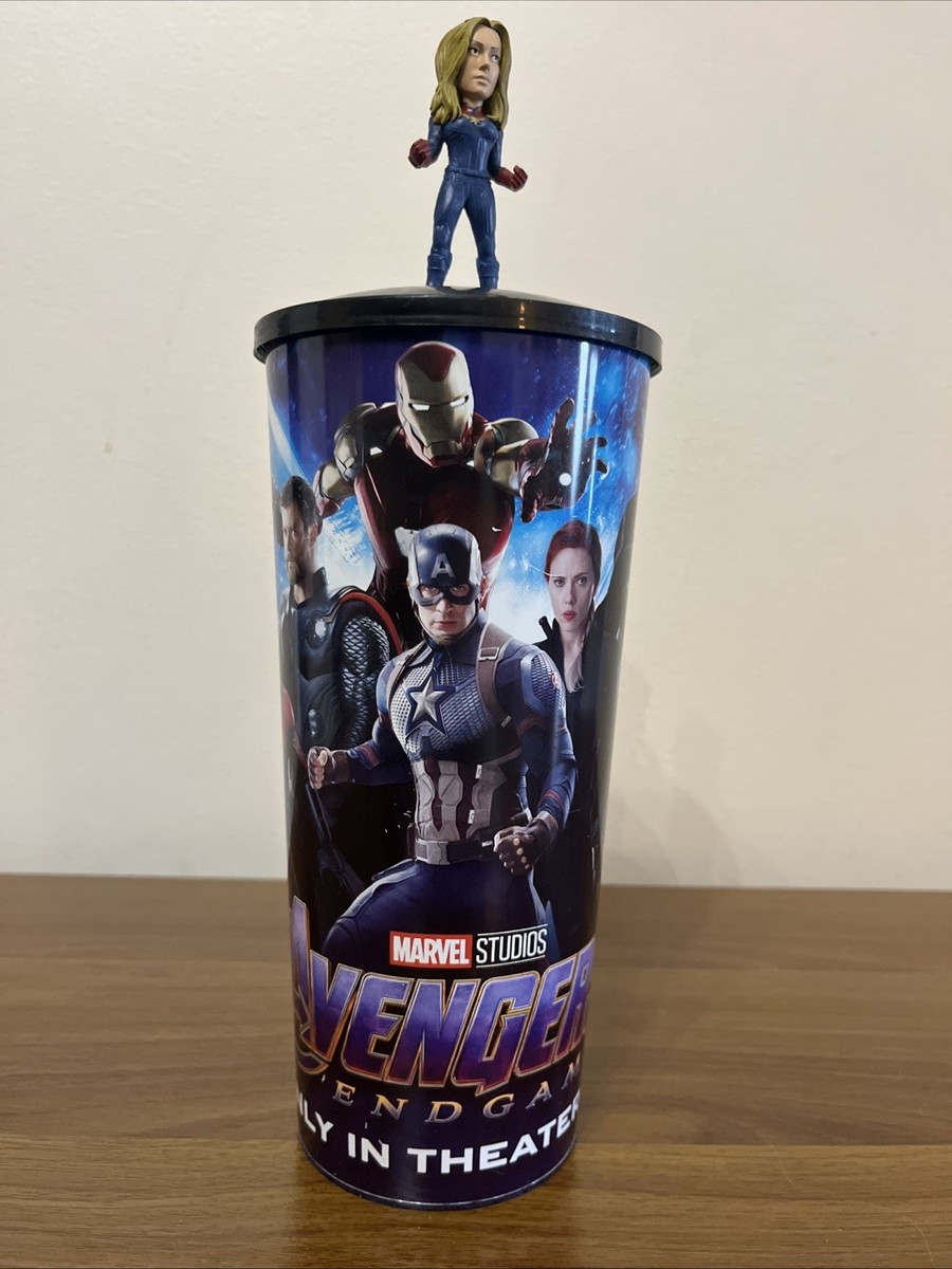 AVENGERS: ENDGAME COLLECTORS CUP With Lid Cinemark Captain Marvel Topper |  eBay