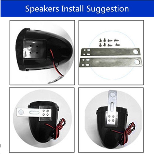 UTV ATV Bluetooth Amplifier Sound System Hand-Free Speakers FM USB Audio Syst... - Picture 9 of 9