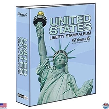 Harris USA Liberty Stamp Album Binder with Pictures & Illustrations, 3 Ring, 12