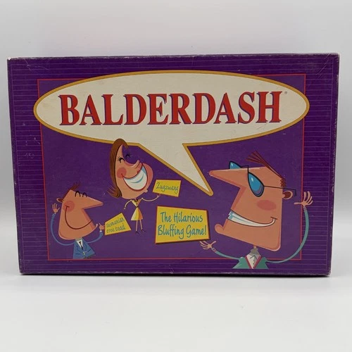 Balderdash The Hilarious Bluffing Game Vintage 1995 Parker Brothers Complete Set