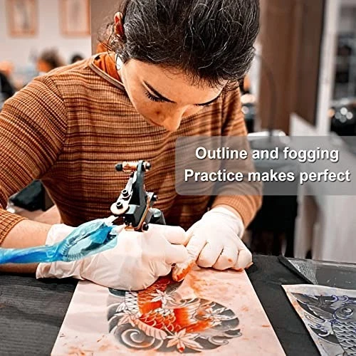 Tattoo Practice Skins 3MM - 25Pcs Thick Fake Skin & Stencil Paper Kit, 20Pcs Tat image 6