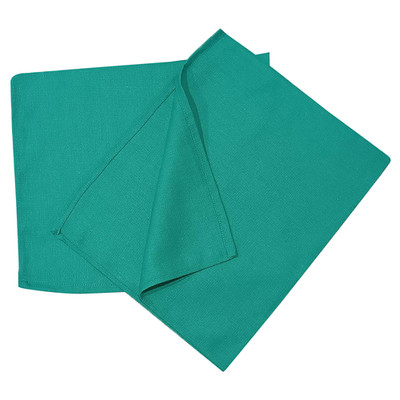 Premium Green Huck Towels for Cleaning - 15 x 27 inch Wiping Towels