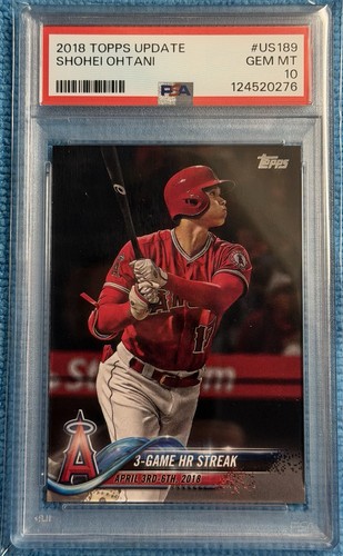 2018 TOPPS UPDATE #US189 SHOHEI OHTANI RC PSA 10