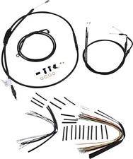 Burly Handlebar Cable/Line Kit for 16" Ape Hangers Black #B30-1014