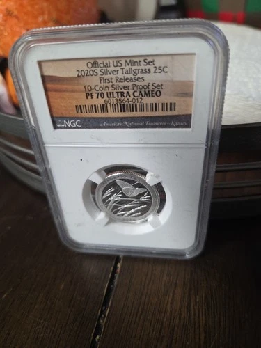 2020-S Tallgrass Proof Silver Quarter NGC PF70 Ultra Cameo.